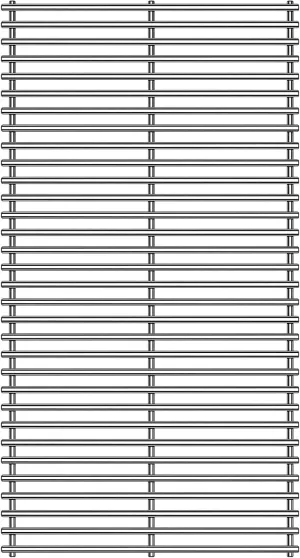 1 Pack 91301 Gas Grill Steel Wire Rock Grate Grids Replacement Parts for Amberlight,for Charmglow，for Fiesta Models