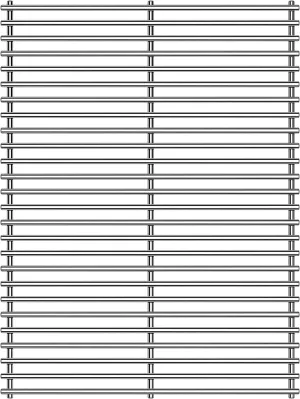 1 Pack Stainless Steel Cooking Grid Cooking Grid Replacement for Gas Grill Models Aussie 6112S8X641 6122S8X641, 6212S00T91,for Blooma Dakota 2 Burner