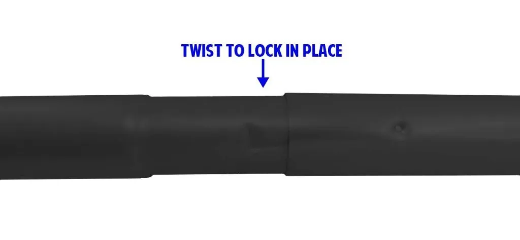 10ft Aluminum (Black) Outdoor Pole with Ground Spike