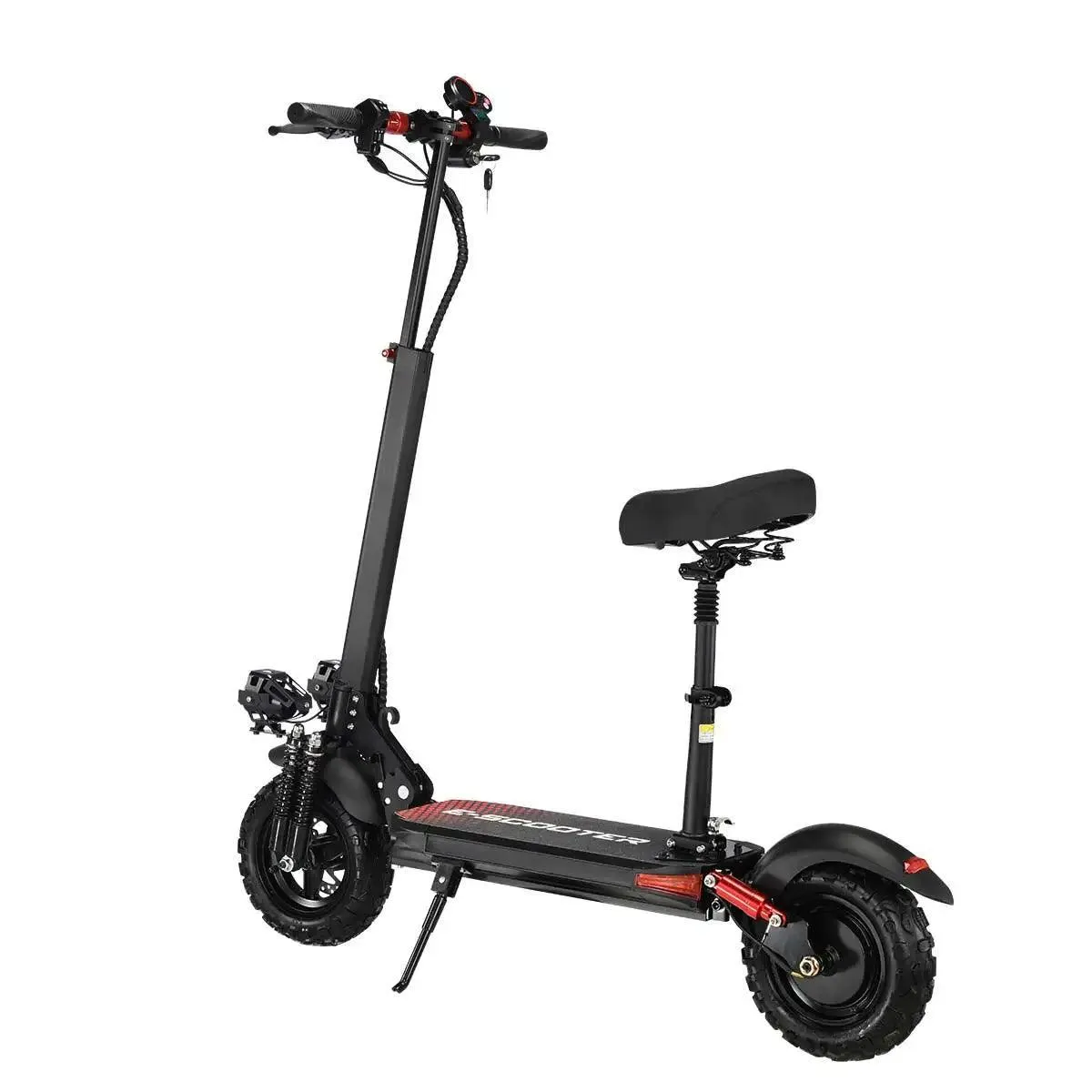 1200W Powerful Electric Scooter 48V 21Ah 31Mph 31-37Miles Range 11'' Tires Dual Shock Absorbing Folding EScooter for Adults