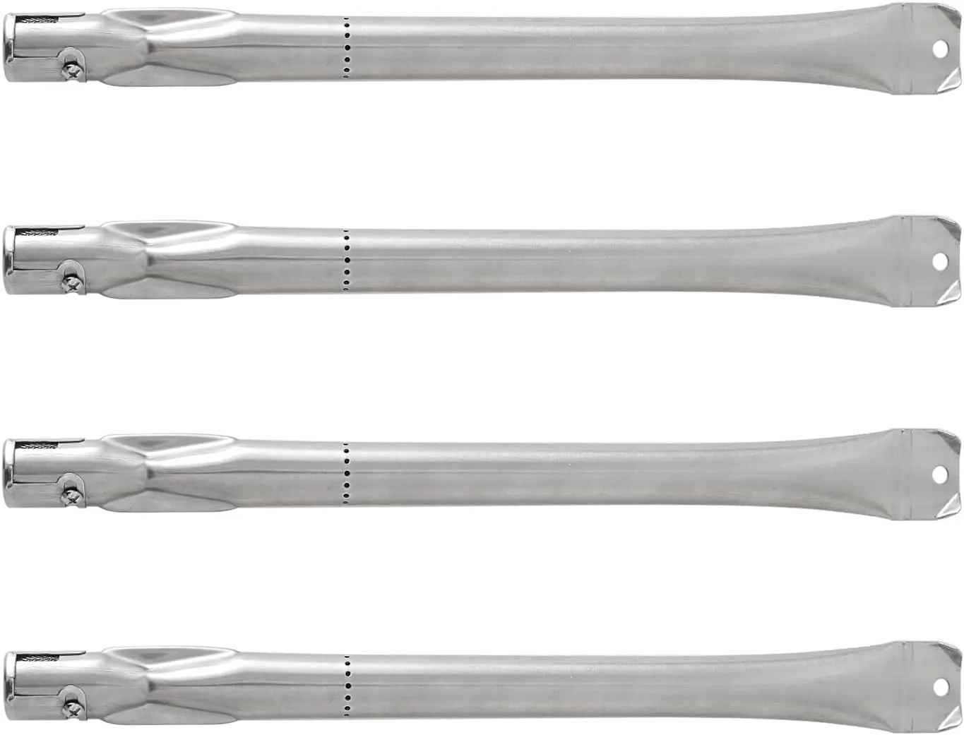 15 1/2“ Gas Grill Burner Replacement for Kenmore Member's Mark BBQ Pro Outdoor Gourmet Grill Burners Replacement Stainless Steel Parts Pipe Burner 4 Pack