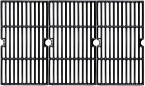 16 7/8" Porcelain Enameled Cast Iron Grill Cooking Grates, for Charbroil 463441312, 463432215 463461613 463436214 463436215 463441514 463440109 463436213 463420508 Gas Grill Grates Replacement