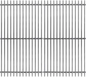 17.5" Stainless Steel 7639 Cooking Grates for Weber Spirit 300 Series, Spirit 700, Genesis Silver B/C, Genesis Gold B/C, Genesis Platinum B/C, Genesis 1000-3500, 7638