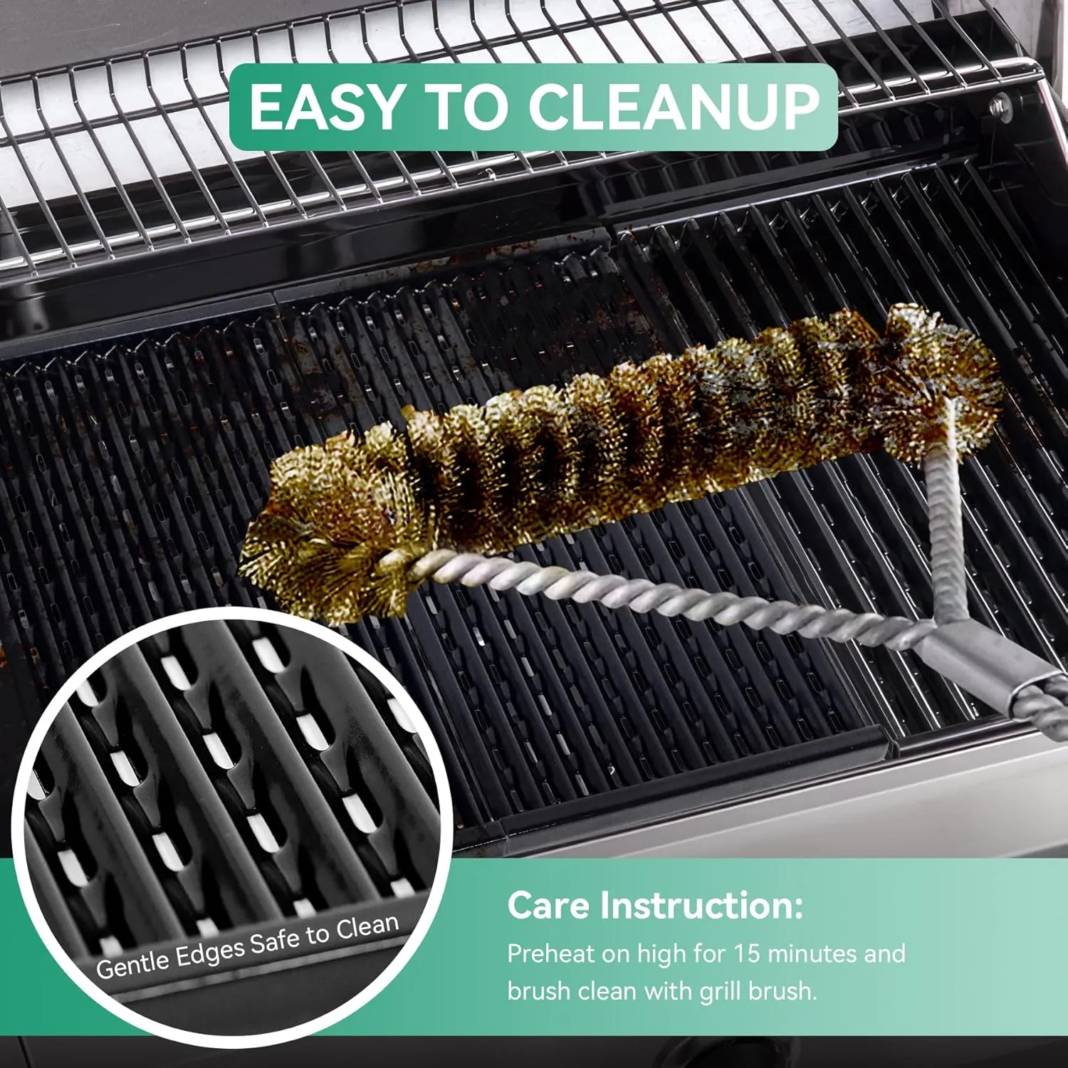 17" Grill Grates for Charbroil Performance 2 Burner 463633316, 463672416, 463672016, 463672216 Gas Grill, 3 Burner 463280019, 463370719, 463371116, G460-0500-W1 Porcelain-Enameled Emitter Plates