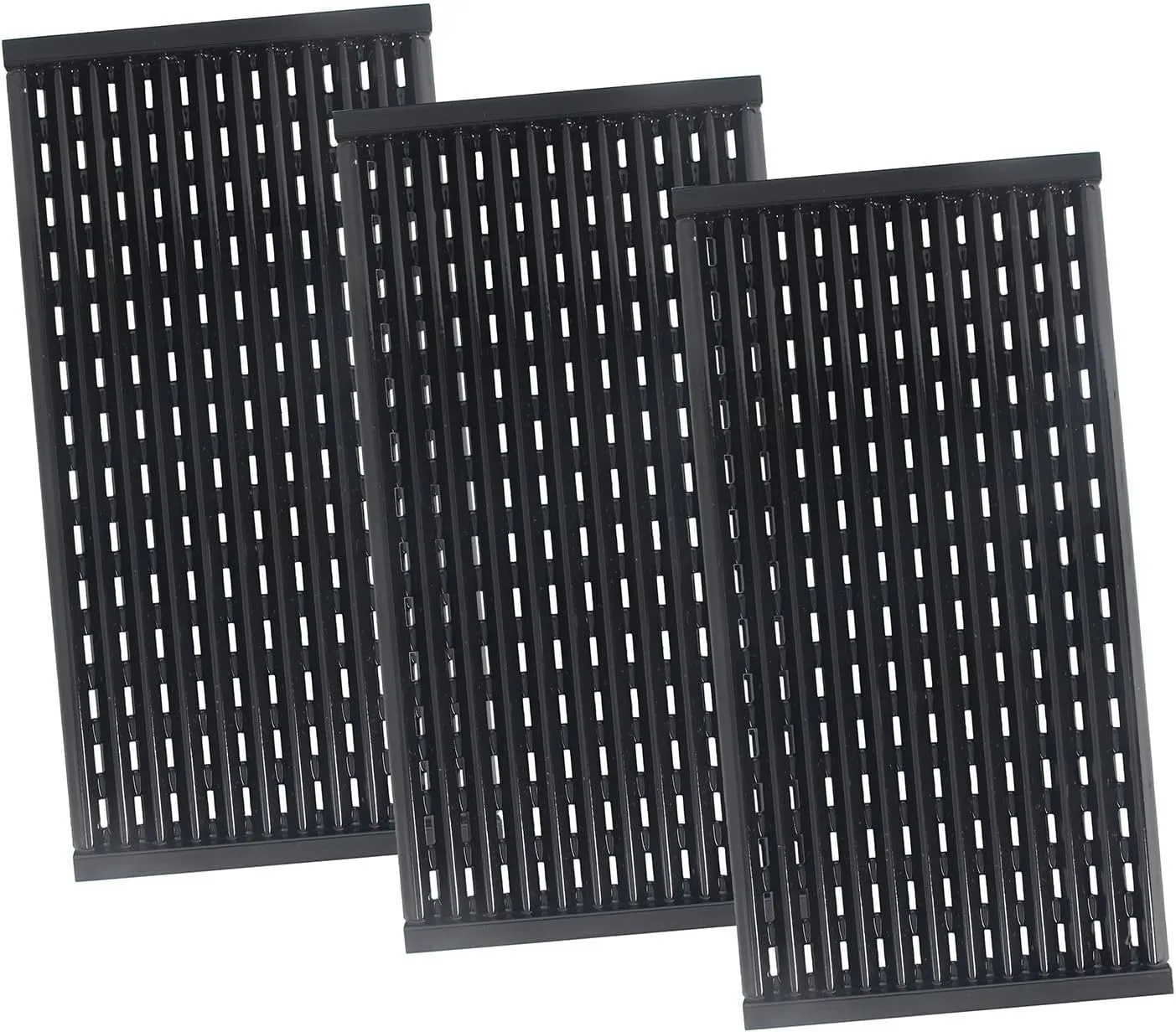17" x 8 1/2" Porcelain-Enameled Cooking Grid Grates Replacement for Charbroil Tru-Infrared 3 Burner 463344015 463371116 463370719 463336016 463343819, G460-0500-W1 Emitter Plates for Char-Broil