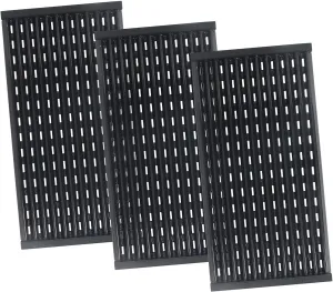 17" x 8 1/2" Porcelain-Enameled Cooking Grid Grates Replacement for Charbroil Tru-Infrared 3 Burner 463344015 463371116 463370719 463336016 463343819, G460-0500-W1 Emitter Plates for Char-Broil