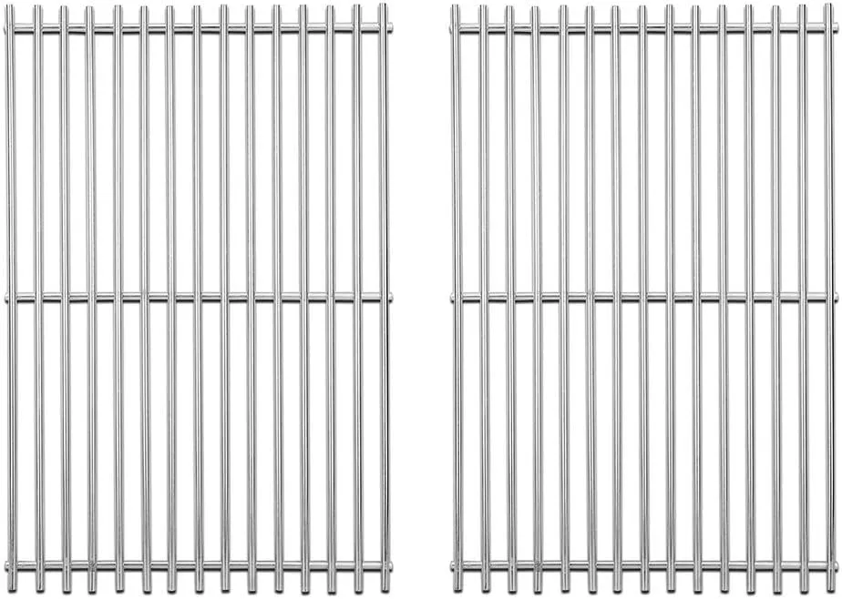 19 inch Stainless Steel Grill Grates for Brinkmann 810-8401-S 810-8532-F 810-8534-S 810-2200-0, 810-2210-0, Charbroil 4632210, Broil-Mate, Charmglow, Turbo Gas Grill, Char Griller replacement grates
