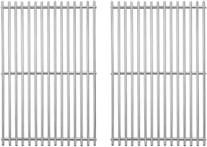19 inch Stainless Steel Grill Grates for Brinkmann 810-8401-S 810-8532-F 810-8534-S 810-2200-0, 810-2210-0, Charbroil 4632210, Broil-Mate, Charmglow, Turbo Gas Grill, Char Griller replacement grates