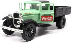 1931 Ford Model AA Pickup Truck Light Green and Black Pause. Refresh. Drink Coca-Cola 1/24 Diecast Model Car by Motor City Classics