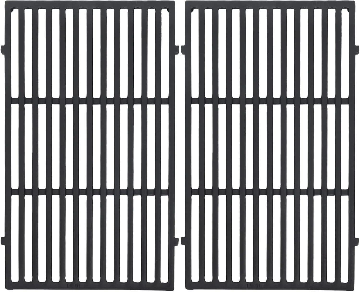19.5 inch Cooking Grates Replace for Weber 7524, 7528, Weber Genesis 300 Series Genesis E310 E320 E330 S310 S320 S330 EP310 EP320 EP330 Grills, Cast Iron Grill Grates (19.5" x 12.9" Each)