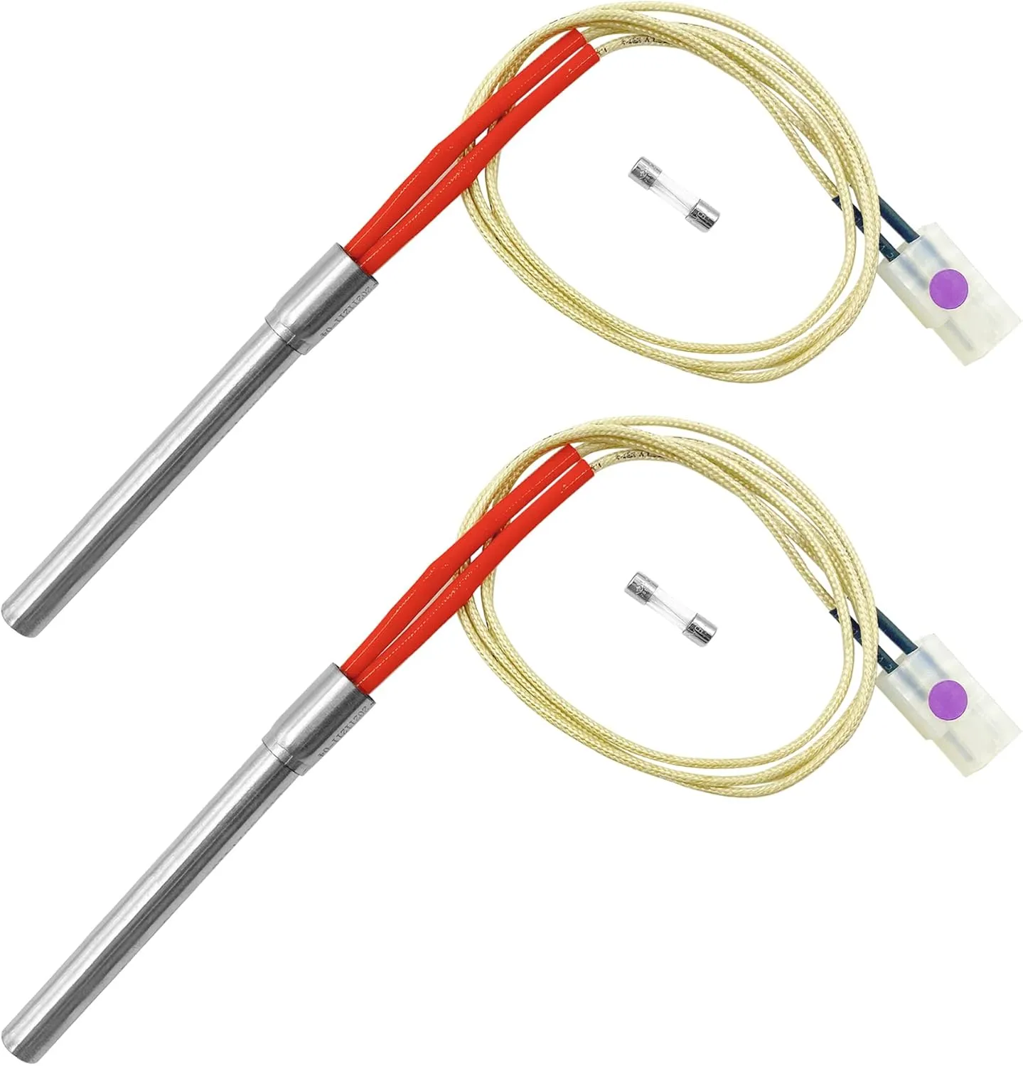 2 PCs of AC Hot Rod/Grill Igniter Replacement, Compatible for Traeger, Pit Boss, Camp Chef, Z Grills Pellet Grill Models