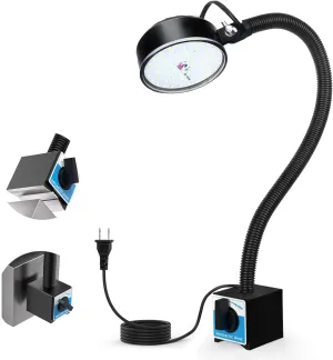 20W Magnetic LED Work Light, 2000LM, 500mm Flexible Gooseneck, for Sewing Machine, Lathe, Work Bench, Shop Lighting