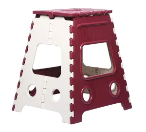 2193 18 Inch Folding Portable Adjustable Step Stool for House, Office