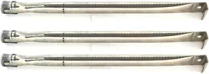 3 Pack Replacement Stainless Steel Burner for Brinkmann 810-7500-S, 810-7541-W, Pro Series 7341, Pro Series 7541; Bull Steer & Charmglow 810-6320-B, 810-6320-V, 810-7310-F, 810-7310-S Gas Models