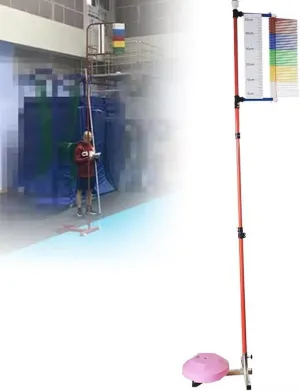 3.9-11.5ft Vertical Jump Training Aid, Jump Measurement Test Stick Pole, Volleyball Spike Trainer Equipment, Jump Height Measuring Device