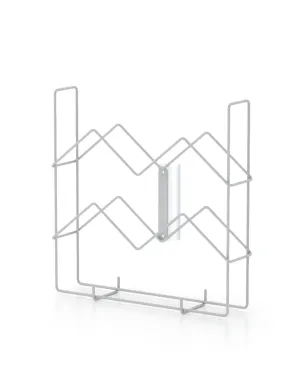 4 Inch x 1-1/2 Inch Wire Snap on Pamphlet Holder/ 1 1/2 Inch Diameter