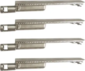 4 Pack 15 3/4“ Heavy Duty Cast Stainless Steel 304 BBQ Grill Burners Bull BBQ Replacement Parts for Cal Flame P-Series Aussie Thermos Turbo Beefeater