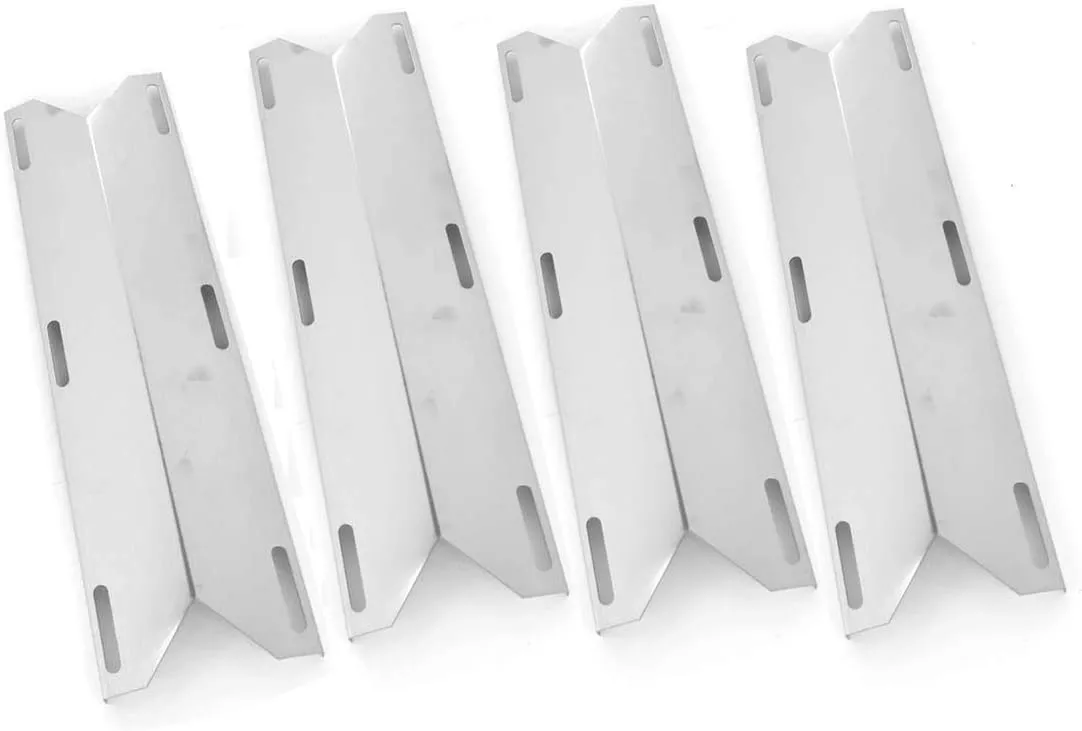 4 Pack Stainless Steel Heat Plate Replacement for Charmglow 720-0304, Kirkland 720-0433, 720-0432, SAMS 720-0582, 720-0584A and Perfect Flame 720-0522CAN Gas Grill Models