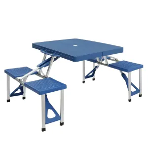 4-Person Camping Table with Folding Chairs
