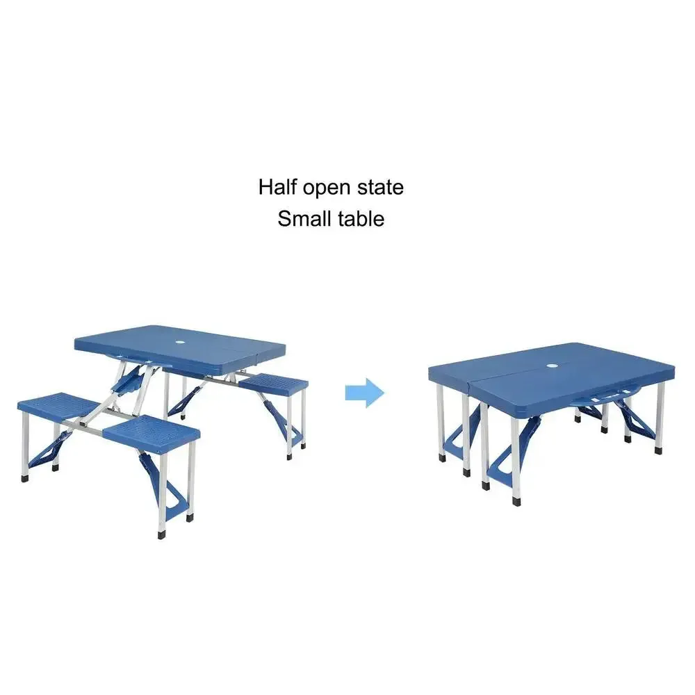 4-Person Camping Table with Folding Chairs