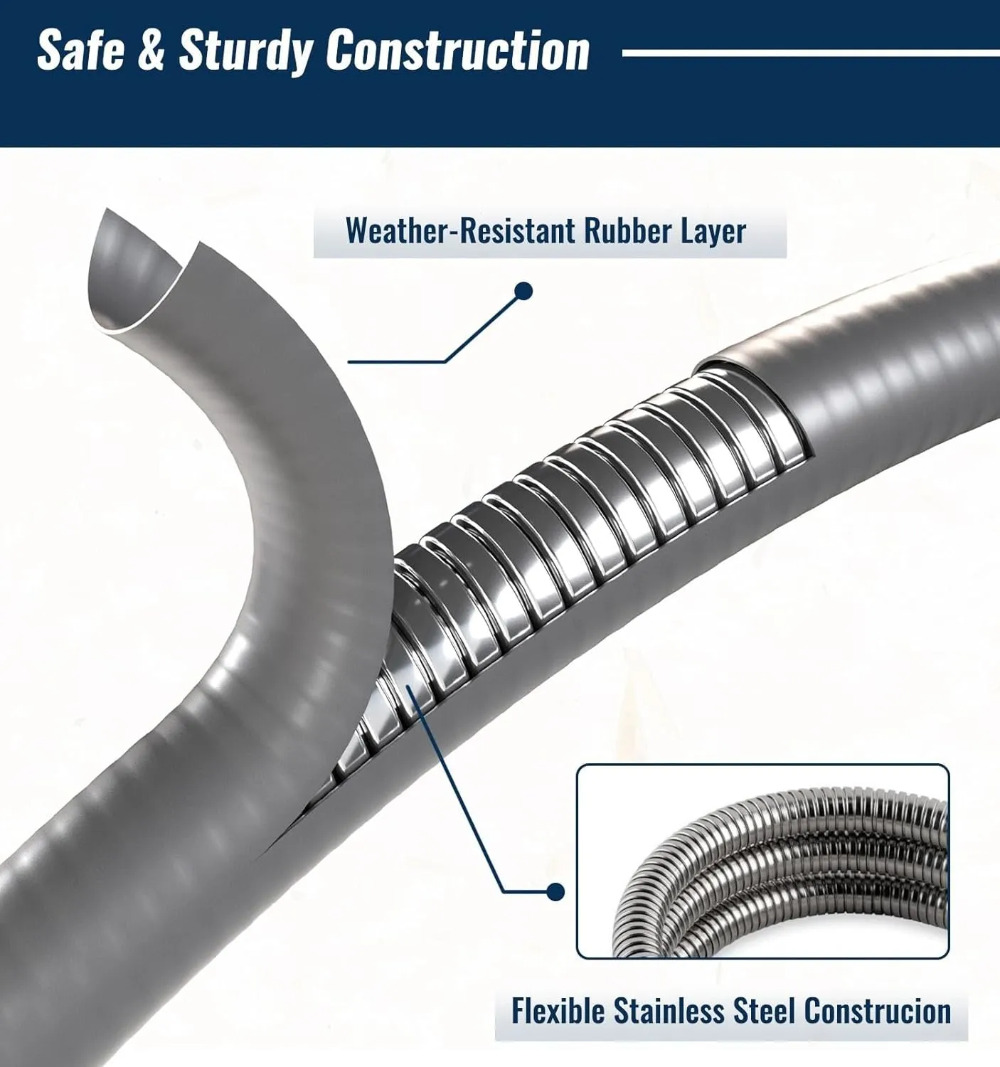 40 Feet 3/8 inch ID Natural Gas Grill Hose with Quick Connect Fittings, Natural Gas Line for Grill, Pizza Oven, Heater and More Low Pressure Appliance
