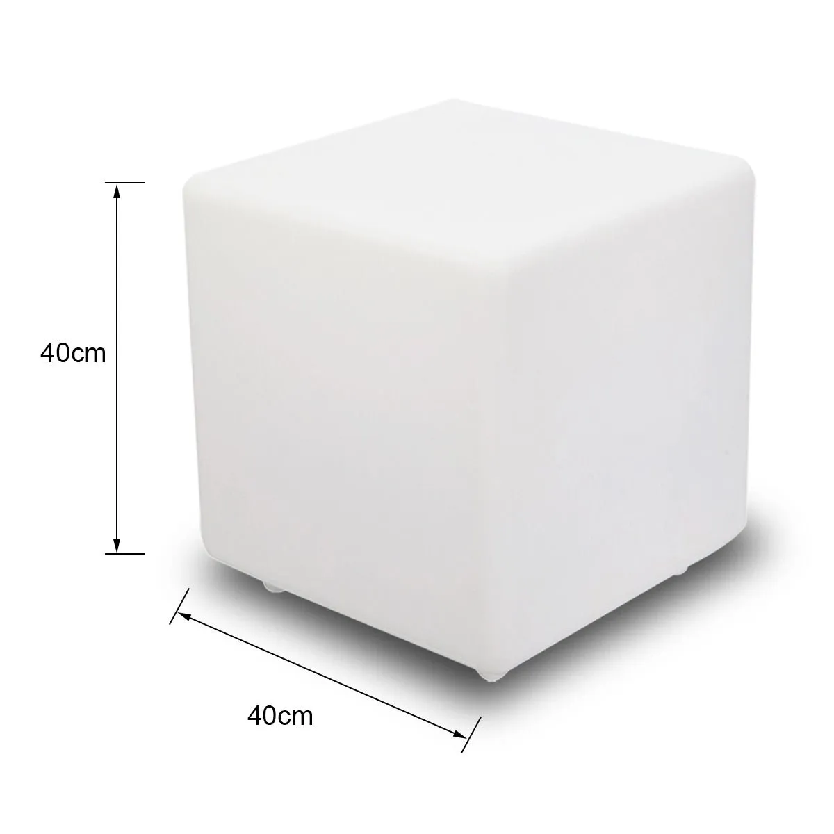 40CM OUTDOOR SOLAR CUBE RGB LED Light Solar Charging IP65