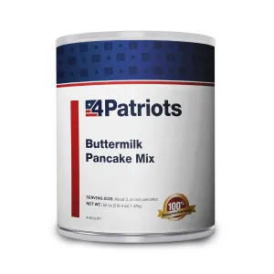 4Patriots Buttermilk Pancakes #10 Can: Survival Pancakes Designed to Last 10 Years, 32 Servings