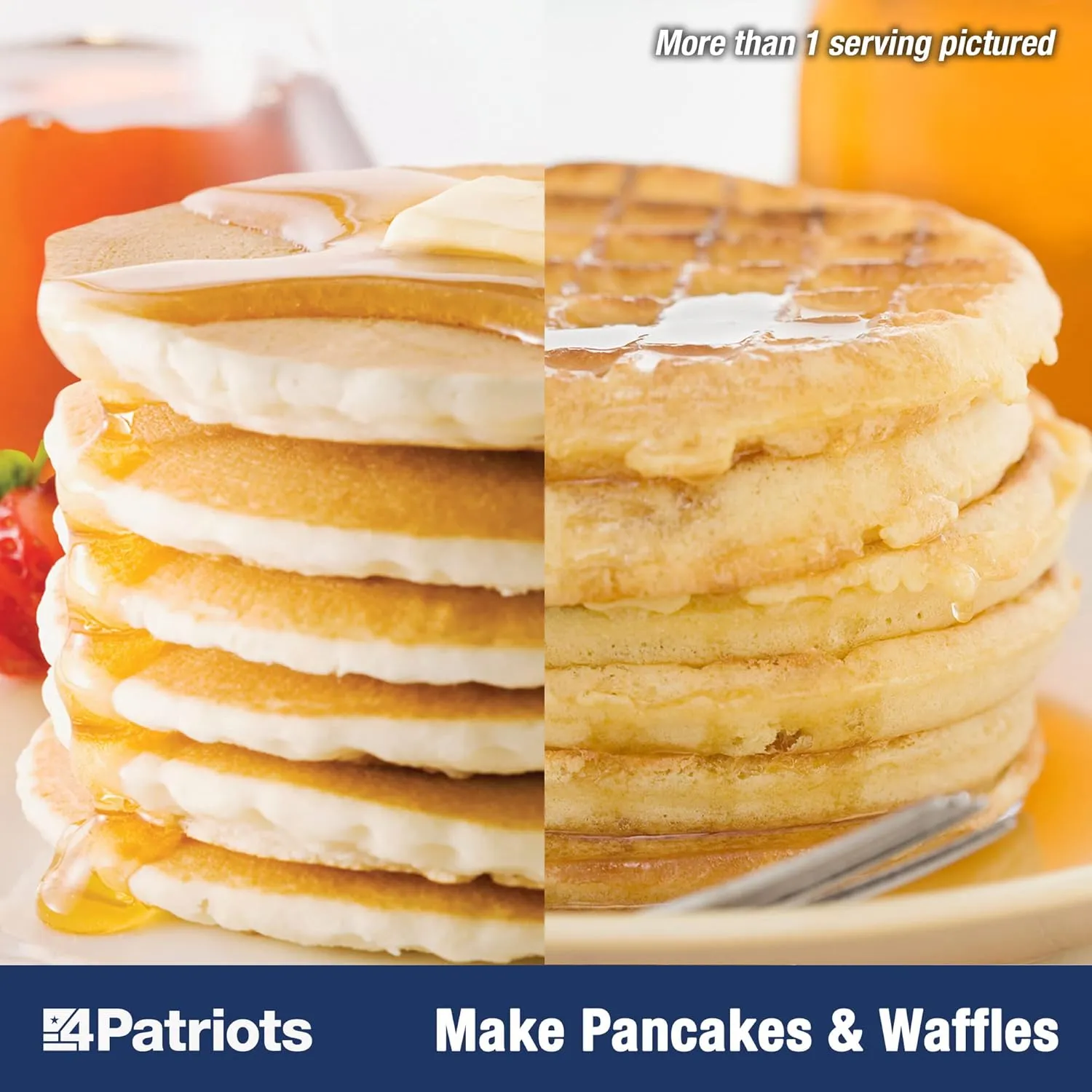 4Patriots Buttermilk Pancakes #10 Can: Survival Pancakes Designed to Last 10 Years, 32 Servings