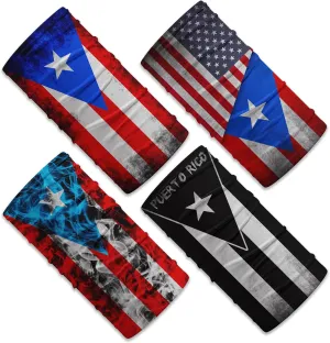 4Pcs Headbands Face Scarf Magic Tube Bandana Headwear Neck Gaiter Balaclava