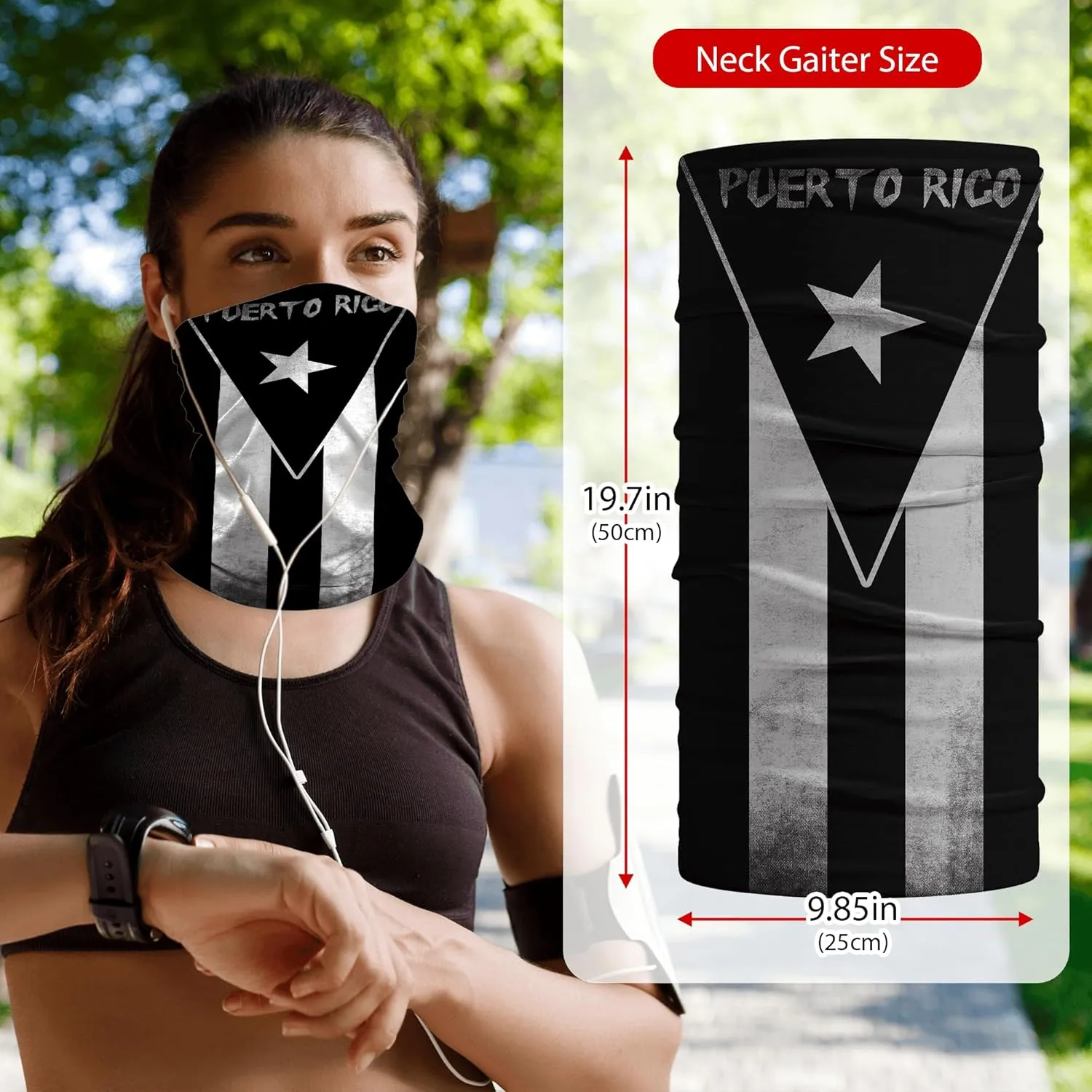 4Pcs Headbands Face Scarf Magic Tube Bandana Headwear Neck Gaiter Balaclava