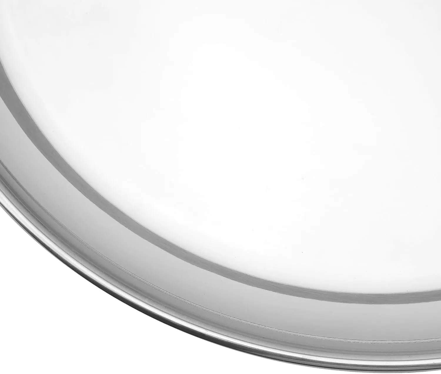 6 PCS 10 Inch Stainless Steel Plates, Reusable Round Metal Dinner Plates Camping Plate, Kitchenware Dinner Dishes for for BBQ Steak, Dishwasher Safe