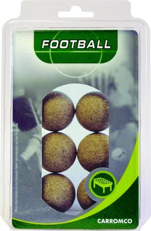 62206 "Natural Cork Table Football Ball (Set of 6)