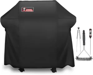 7106 Cover for Weber Spirit 200 and 300 Series Gas Including Grill Brush, Tongs and Thermometer