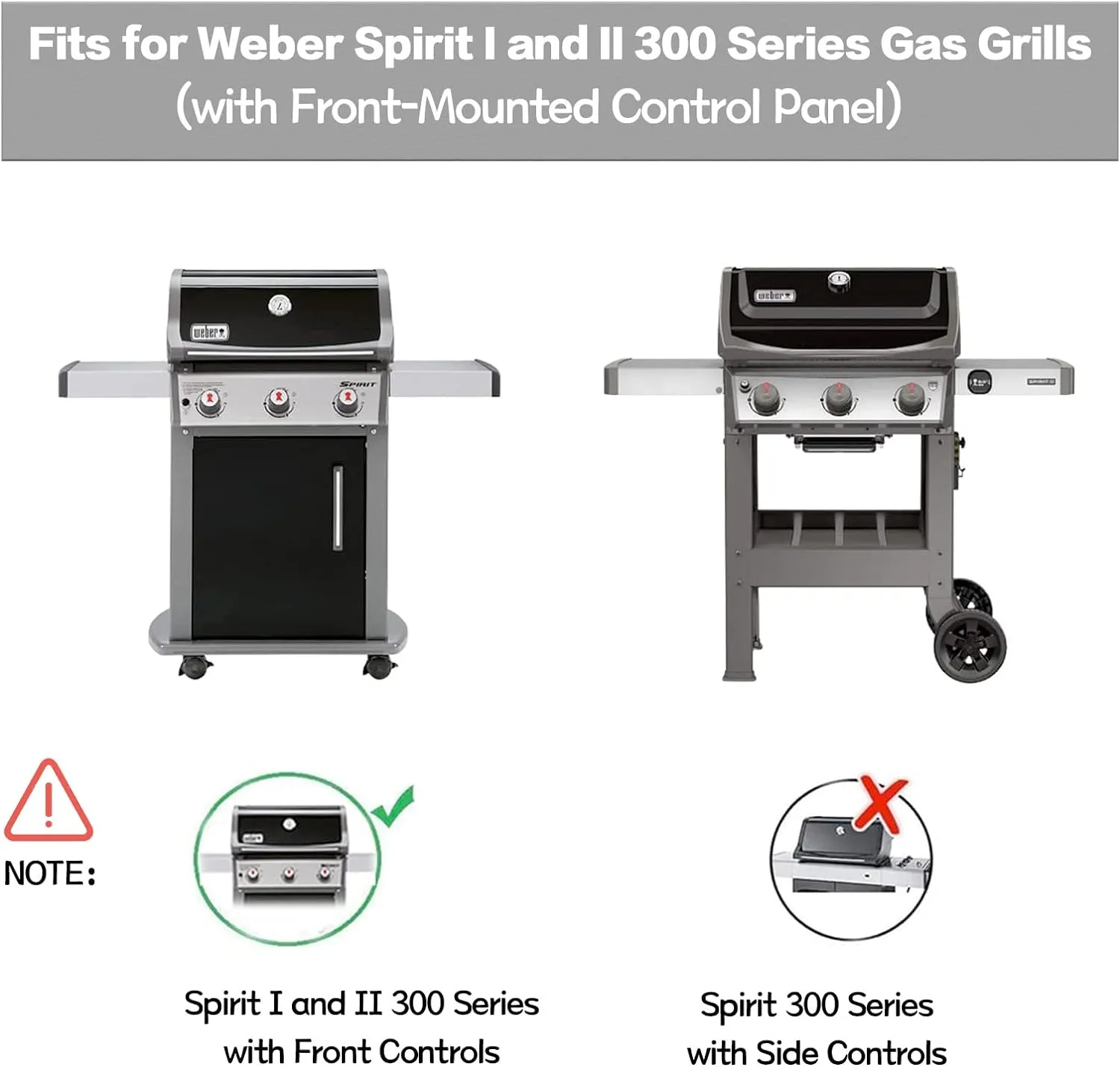 7636 Flavorizer Bars for Weber Spirit 2 Grill Parts, Replacement Parts for Weber Spirit II & I E310 E320 S310 S320 Grills, Flame Guard for Weber GS4 Spirit II 67046 69797 68843, Porcelain-enameled
