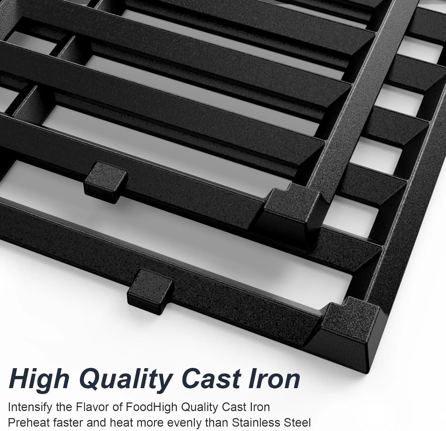 7637 Grill Parts for Weber Spirit E210, 17.5 Inch Grill Grates for Weber Spirit E210, E220, S210, S215 with Front Control,Replacement Parts for Weber Spirit 200 & GS4 Spirit II E210, Spirit II E220