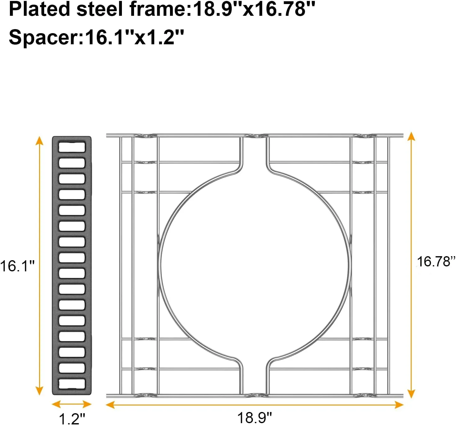 7677 Frame Kit Replacement Parts for Weber Genesis II 300/400/Spirit 2016 Series and Newer,BBQ Accessories for Weber Crafted Genesis,Genesis 2022 SX-325S S-325S E-325S EX-325S Grill,Stainless Steel