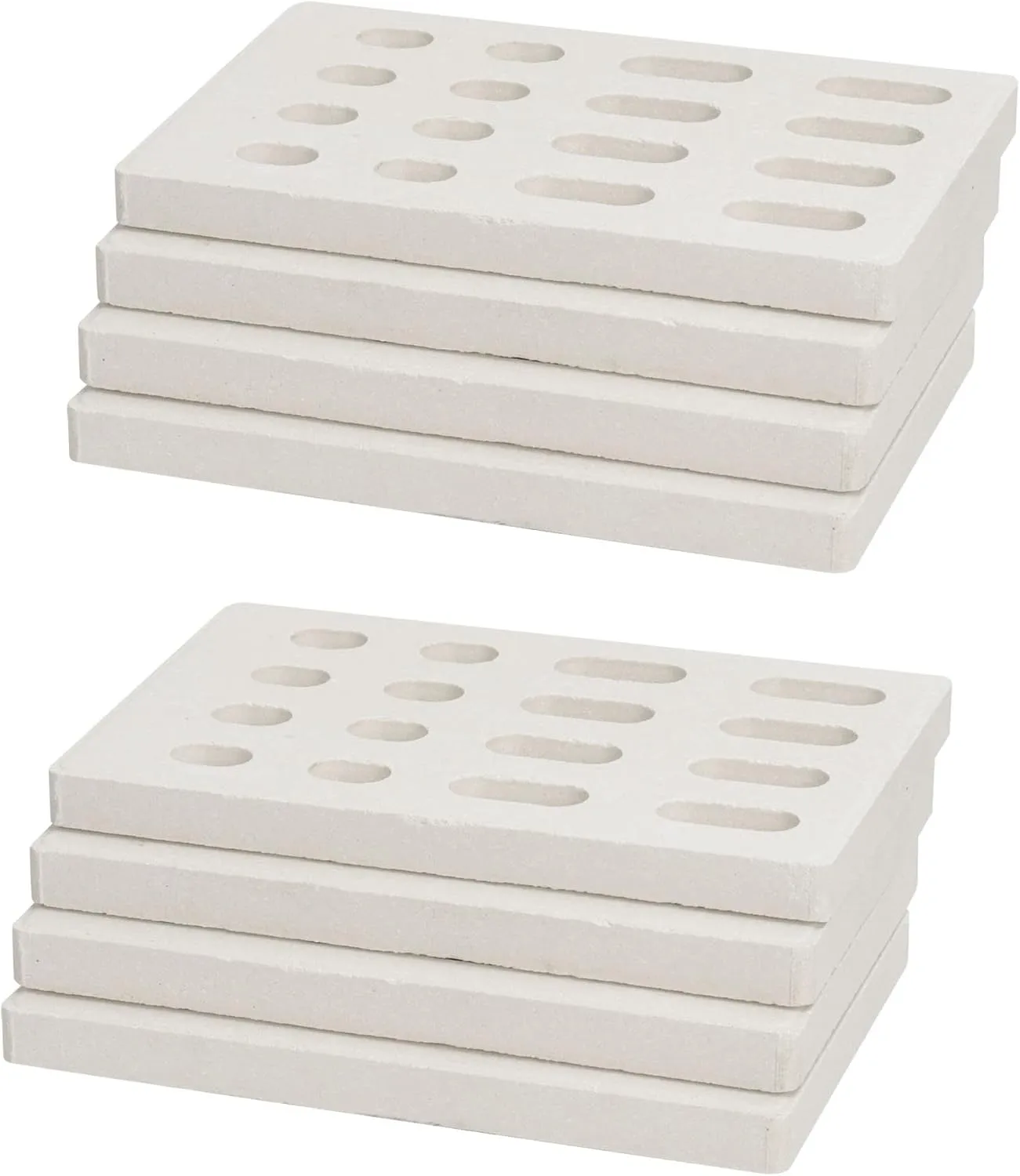 8-Pack Ceramic Flame Tamer for Grand Turbo Grills, Ceramic Briquettes Replacement Parts for Grand Turbo Grand Hall, Barbeques Galore Grand Turbo, Members Mark, Ceramic BBQ Bricks