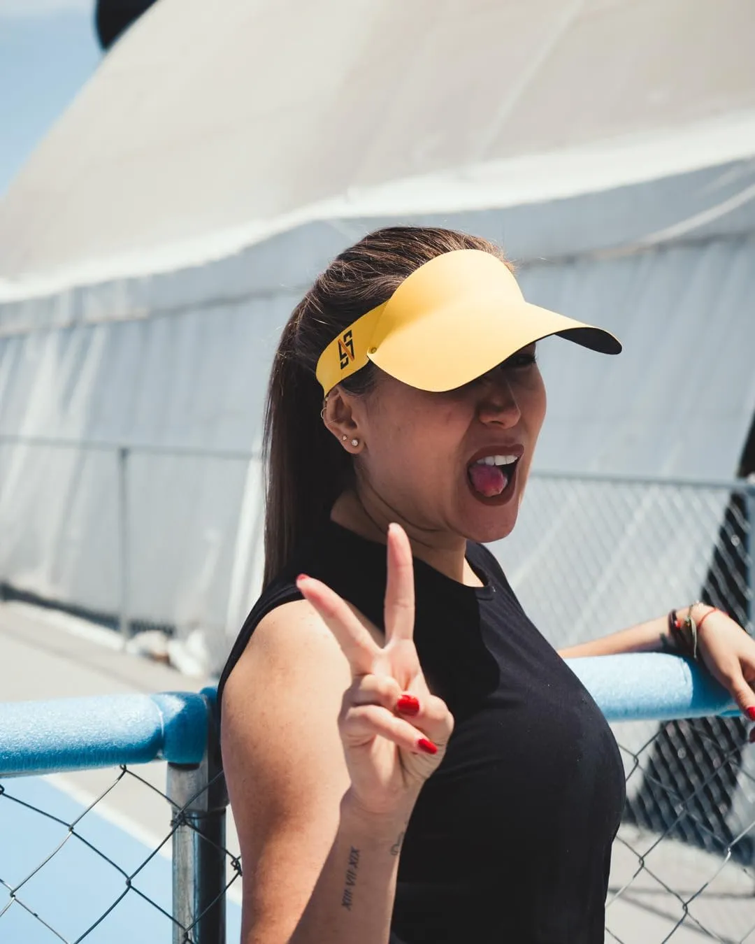 A45 ATHLEI5URE| Sports Visor with Light UV Protection, Lightweight, Soft Elastic fit for Any Sport use