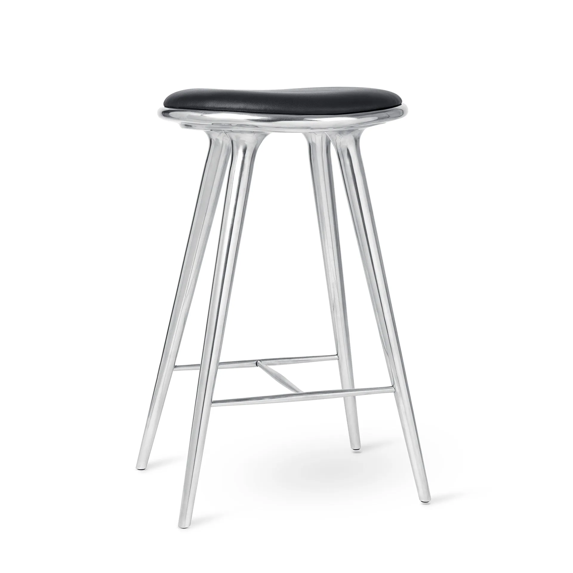 Aluminum High Stool by Space Copenhagen for Mater