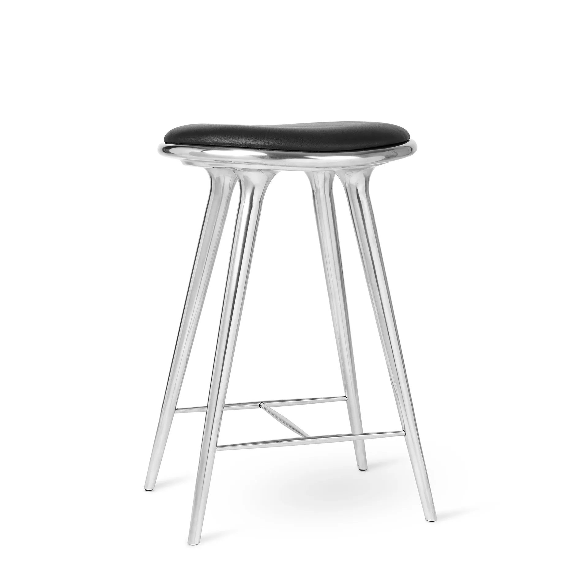 Aluminum High Stool by Space Copenhagen for Mater