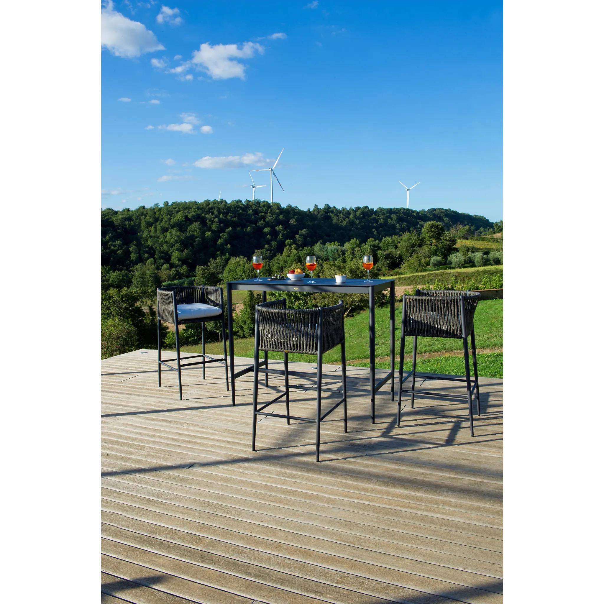Aluminum Outdoor Counter Stool | Unopiu Luce
