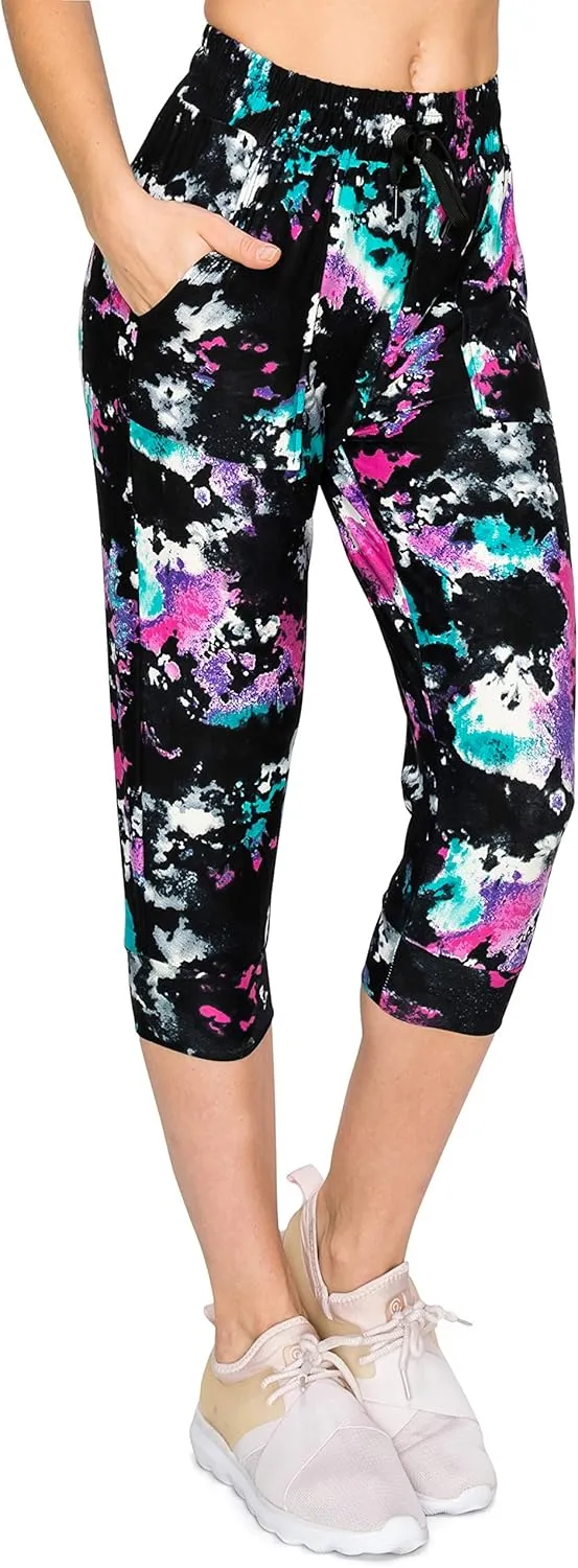 ALWAYS Women's Capri Jogger Sweatpants - Premium Soft Stretch Lightweight Pants with Pork Chop Pockets