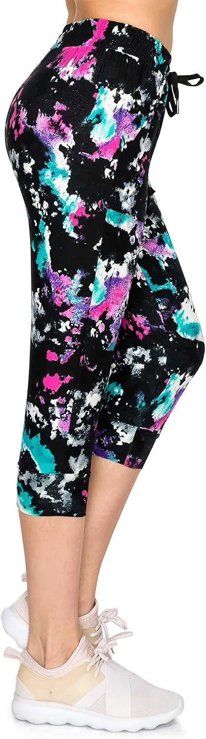 ALWAYS Women's Capri Jogger Sweatpants - Premium Soft Stretch Lightweight Pants with Pork Chop Pockets