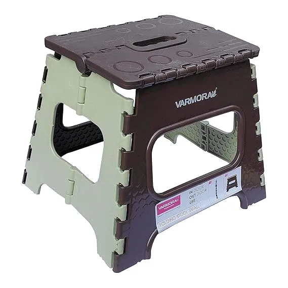 AM2326 Varmora Homevare Folding Stool Small Light weight & Made Out Of Durable PlasticAssorte 12 Inchd