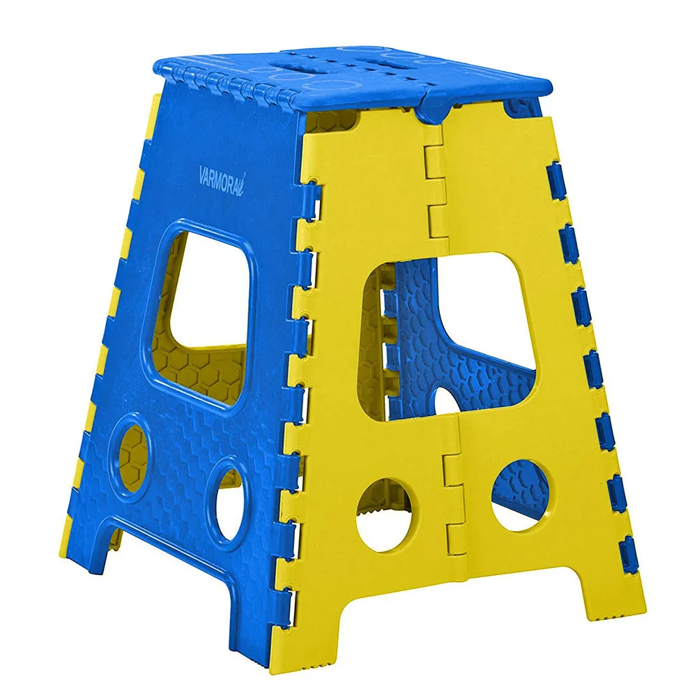 AM2327 Varmora Homeware Folding Stool Light weight & Made Out Of Durable Plastics 18 Inches