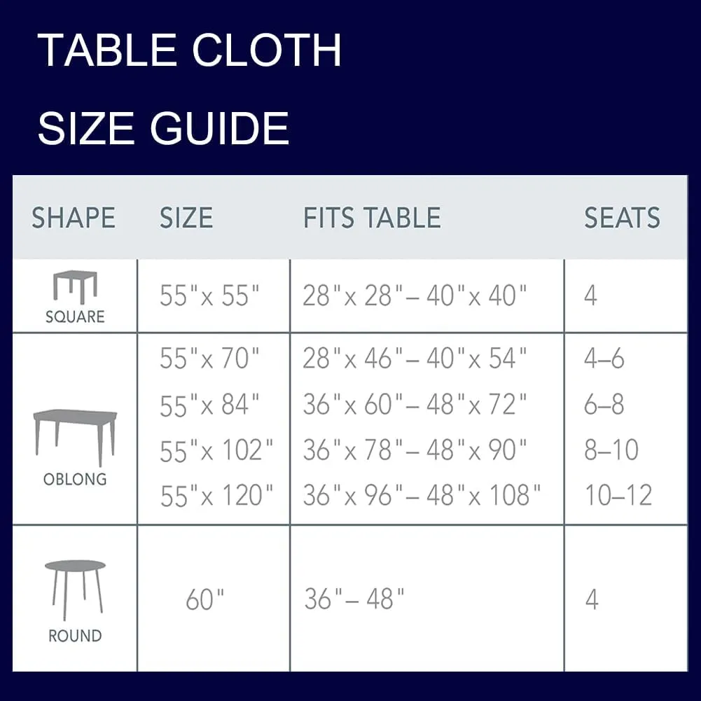 AMZALI Rectangle Tablecloth, Farmhouse Decorative Linen tablecloths, Wrinkle Resistant Table Cover Washable Table Cloths for Dining Room, Kitchen, Buffet, Camping Tabletop Decoration