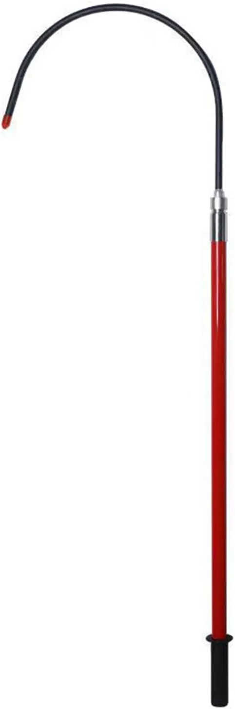 Anti-Electric Shock Rescue Tube，High Voltage Insulated Rescue Hook,Electrical Safety Rescue Hook, Life-Saving Pole,220lb Load Safety Rescue Hook,Electrocution Emergency Rescue Pole,Yellow-1m