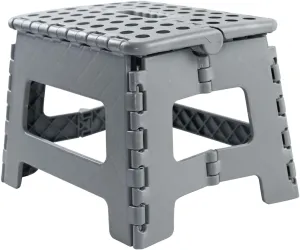 Armo® Folding Stool Step (Grey) condition new but small bit snapped off on bottom hinge, open packaging