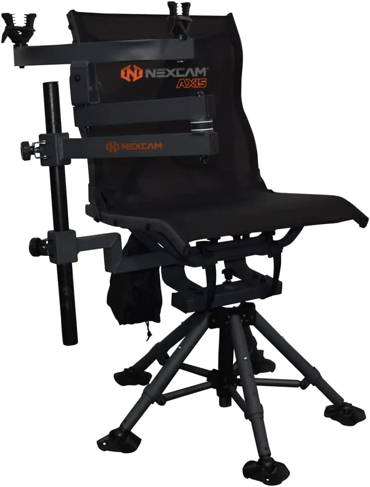AXIS RG 360 Explorer With V2 Shooting Rest - Rocking Chair With Dual-axis Swivel and Tilting - for Camp, Fish, Hunt - Patent Pending