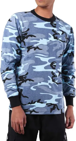 BACKBONE Mens Army Military Gym Training Outdoor Hunt Camp Camouflage Long Sleeve Tee T-Shirt